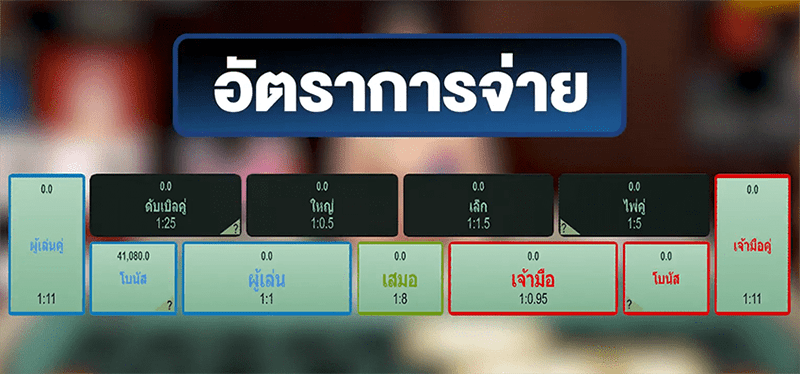 รูปแบบการแทง และอัตราจ่ายเงิน